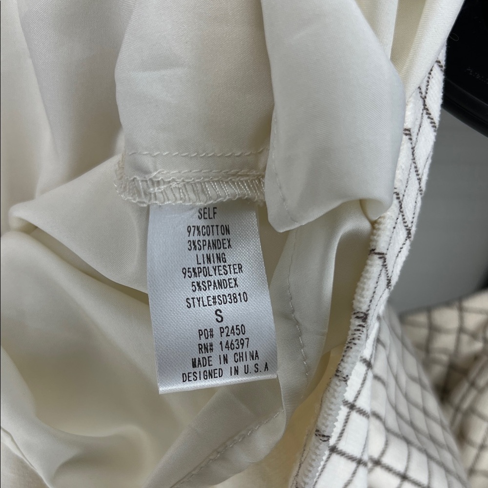 Carly Jean Cream Plaid Spaghetti-Strap Midi Dress - Picture 4 of 4